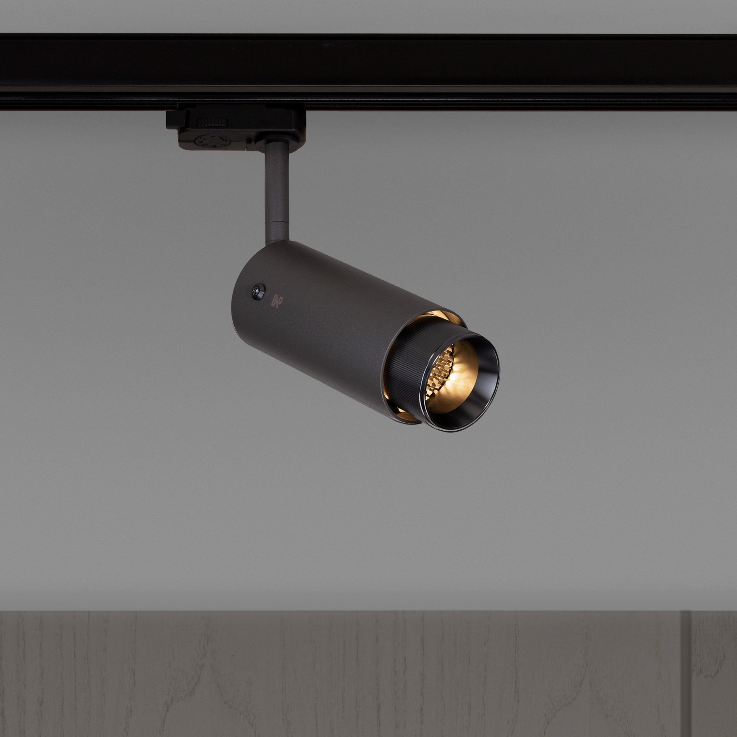 Buster + Punch Exhaust Track Flush Mount Ceiling Light Buster + Punch Graphite & Gun Metal  
