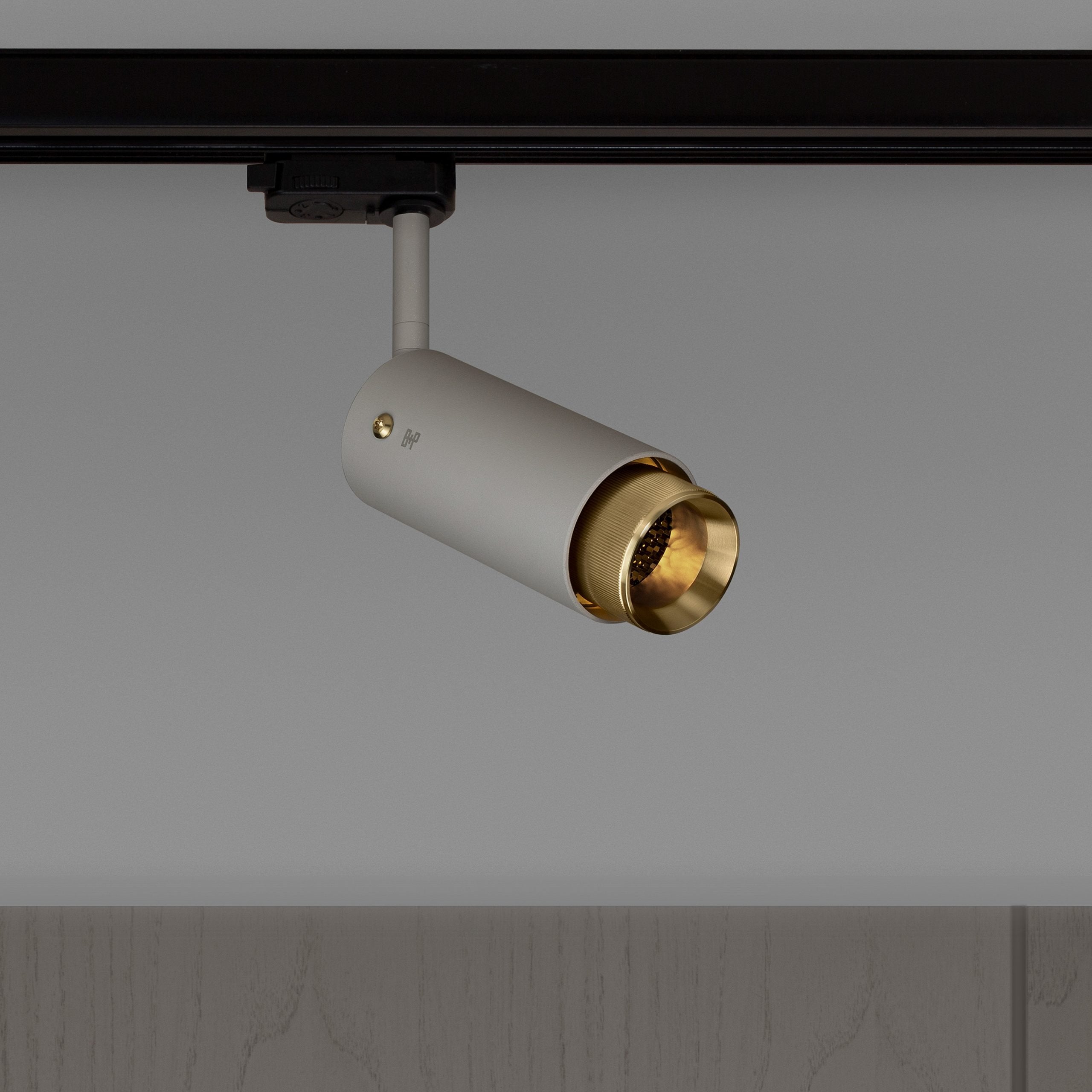 Buster + Punch Exhaust Track Flush Mount Ceiling Light Buster + Punch Stone & Brass  