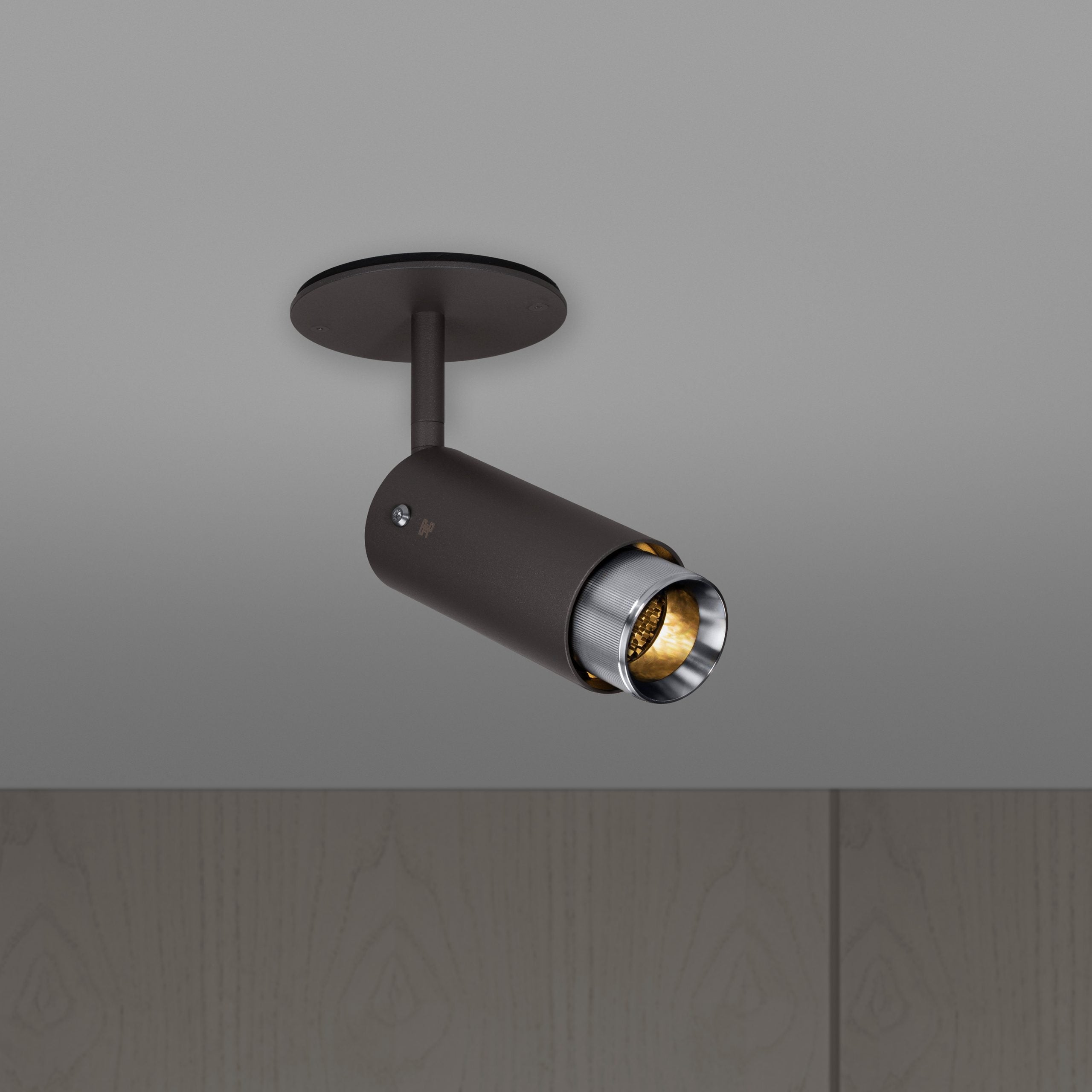 Buster + Punch Exhaust Spot Flush Mount Ceiling Light Buster + Punch Graphite & Steel  