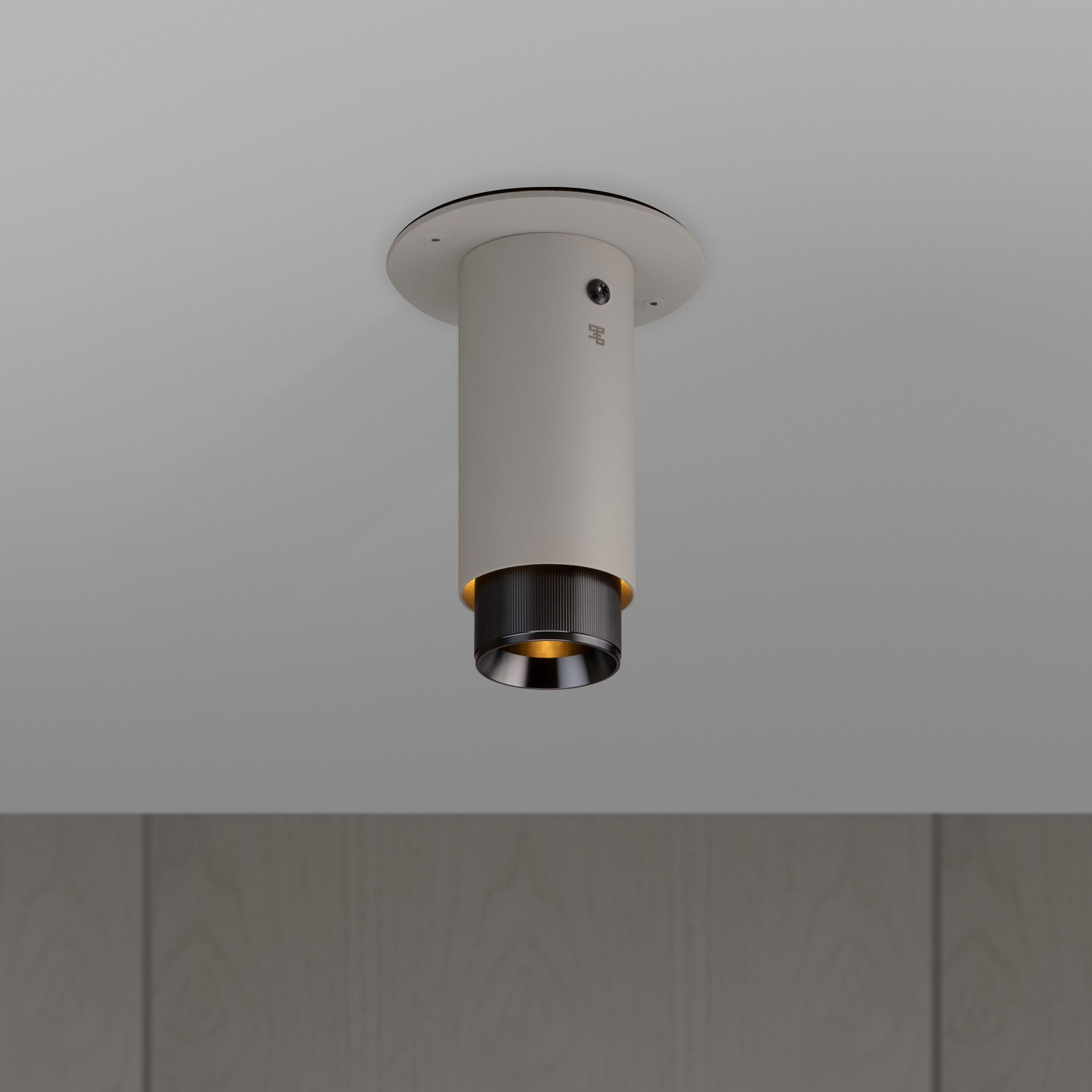 Buster + Punch Exhaust Surface Flush Mount Ceiling Light Buster + Punch Stone & Brass  
