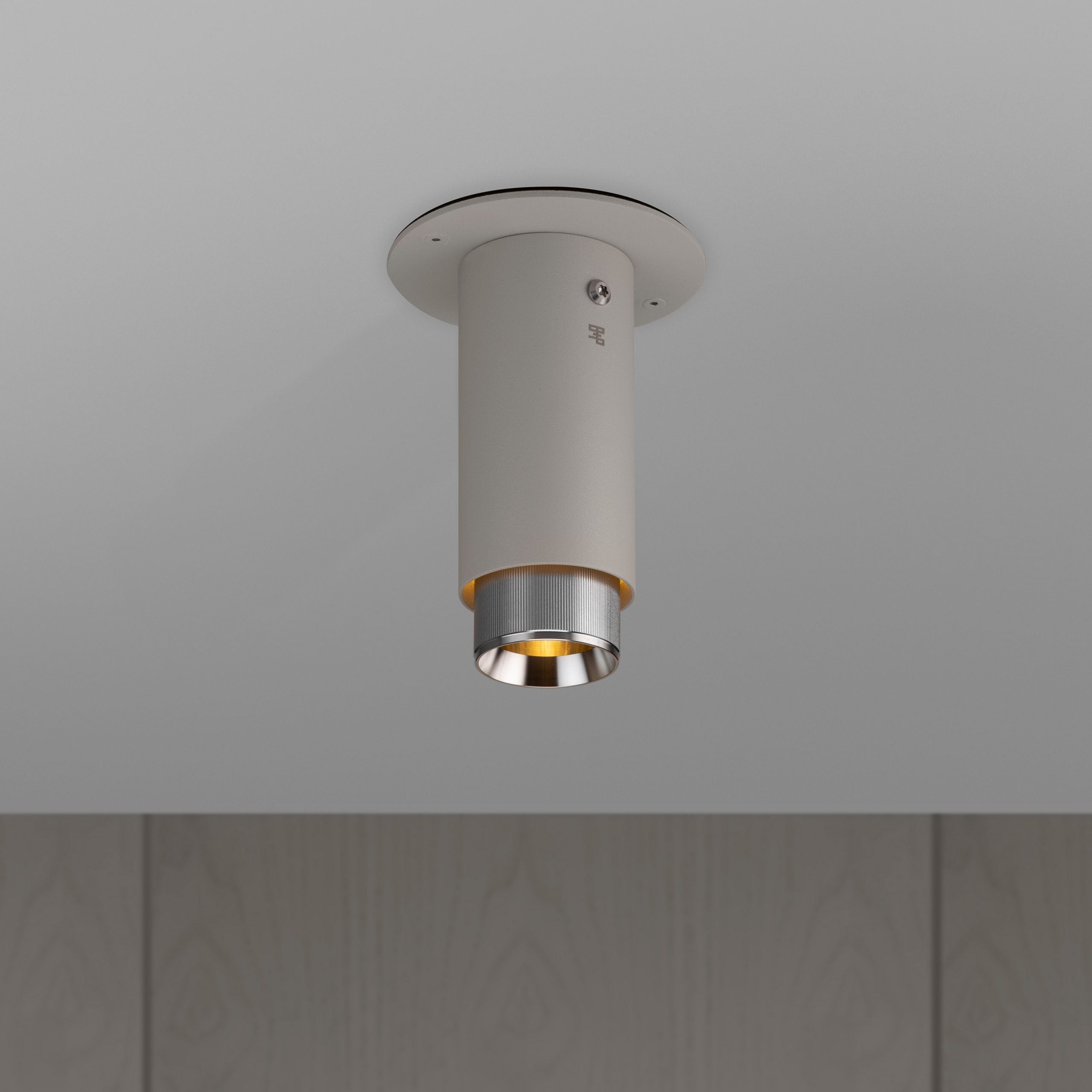 Buster + Punch Exhaust Surface Flush Mount Ceiling Light Buster + Punch Stone & Steel  