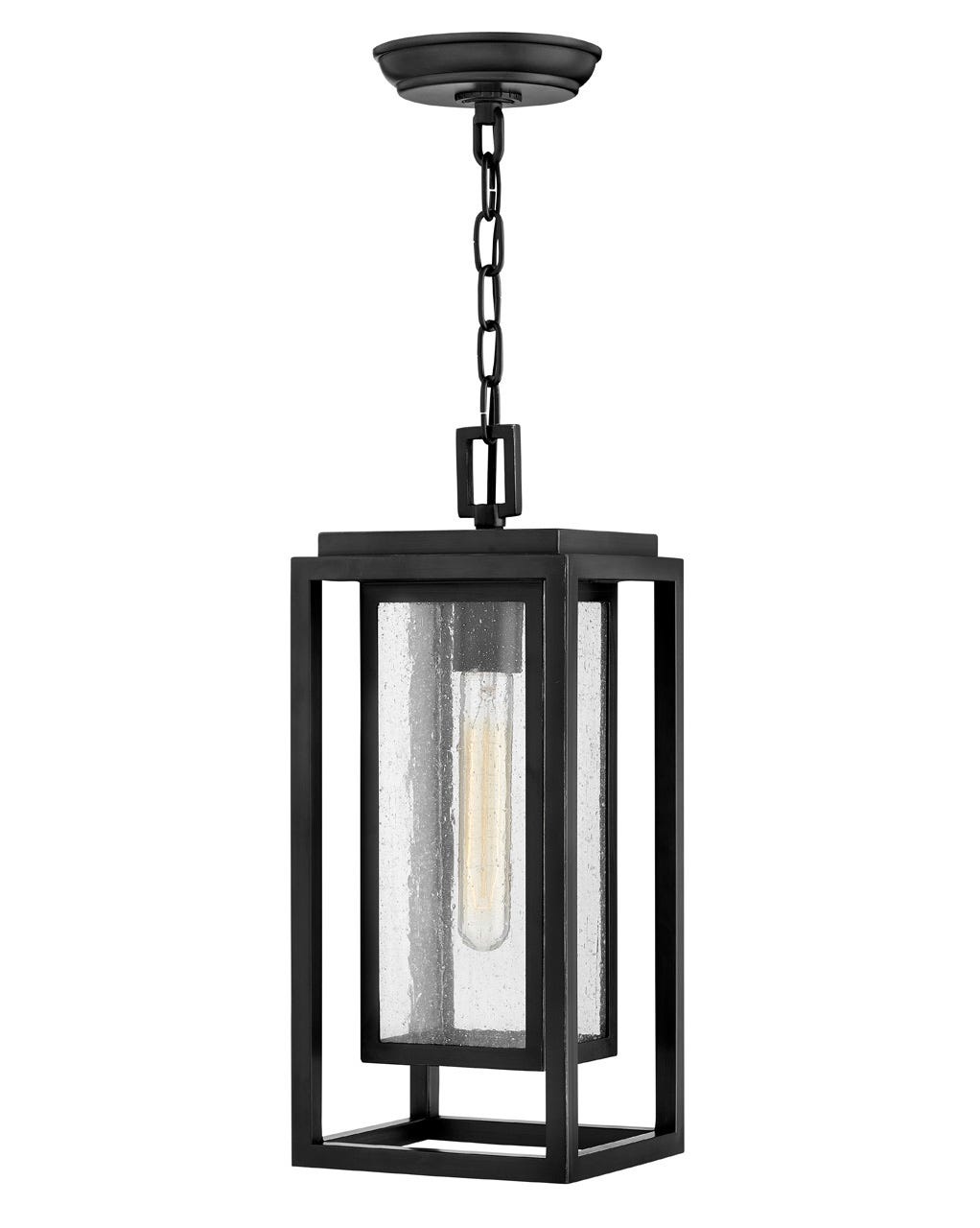OUTDOOR REPUBLIC Hanging Lantern Outdoor Light Fixture l Hanging Maxim Black 6.0x7.0x16.75 
