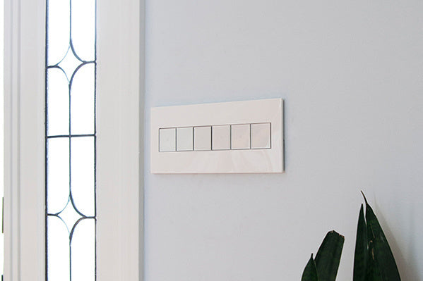 Adorne Gloss White-on-White Wall Plate Lighting Controls Legrand   