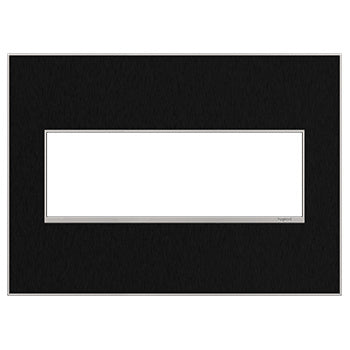 Adorne Black Stainless Wall Plate Lighting Controls Legrand Black Stainless 3-Gang 