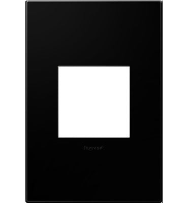 Adorne Black Ink Wall Plate Lighting Controls Legrand Black Ink 1-Gang 