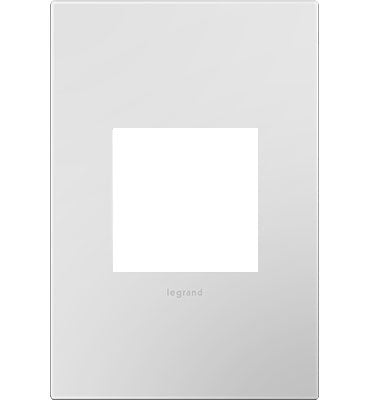 Adorne Powder White Wall Plate Lighting Controls Legrand Powder White 1-Gang 