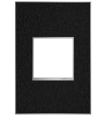 Adorne Black Stainless Wall Plate Lighting Controls Legrand Black Stainless 1-Gang 