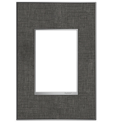 Adorne Slate Linen Wall Plate Lighting Controls Legrand Slate Linen 1-Gang + 