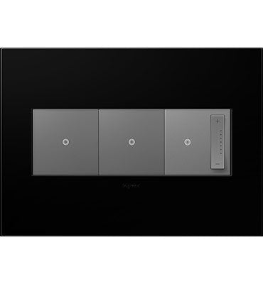Adorne Black Ink Wall Plate Lighting Controls Legrand   