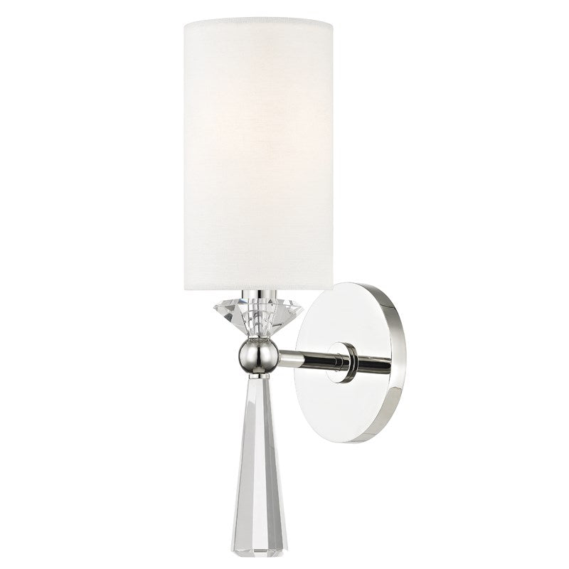 BIRCH - 1 LIGHT WALL SCONCE Wall Light Fixtures Hudson Valley Polished Nickel  