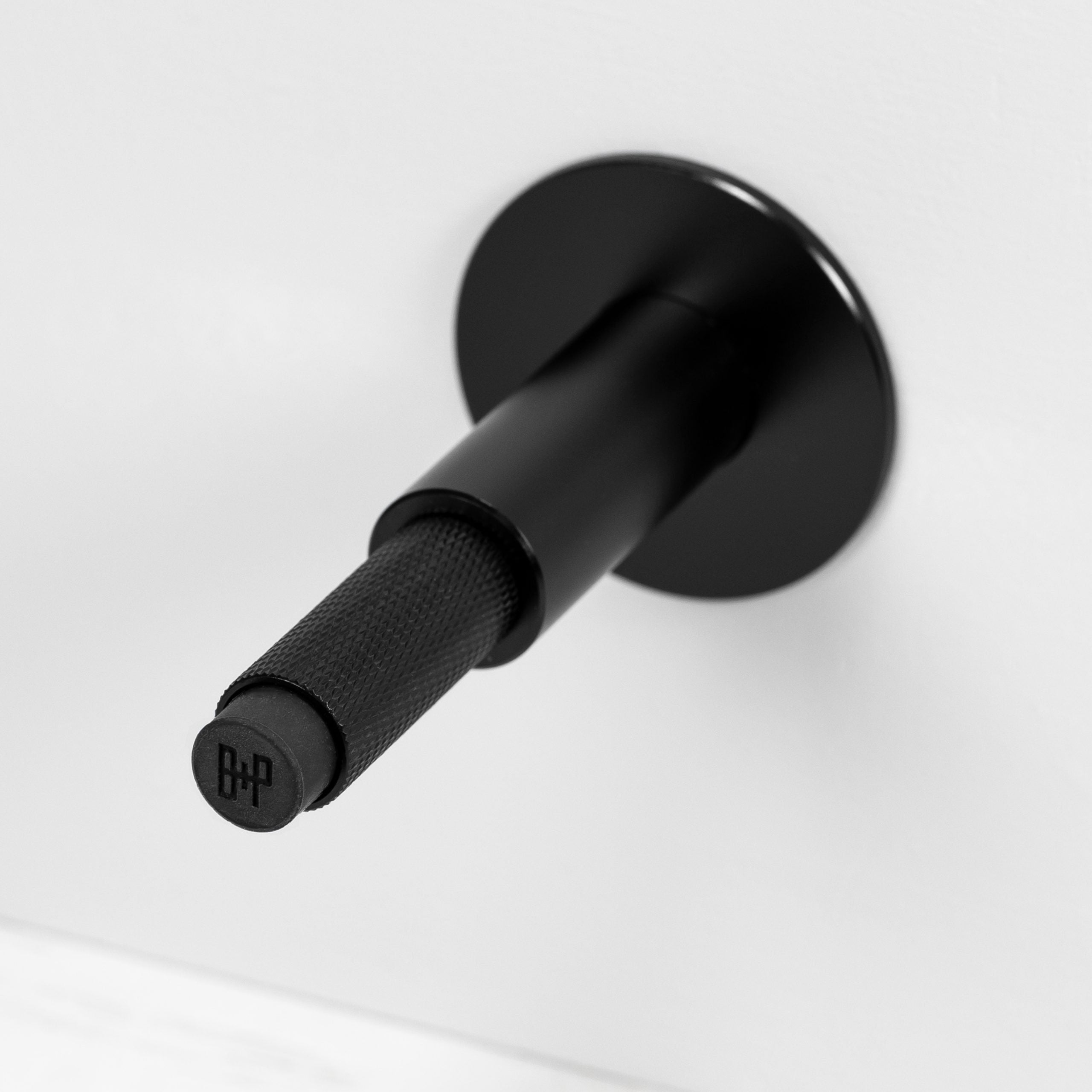 Buster + Punch Wall Mounted Door Stop Hardware Buster + Punch Black  