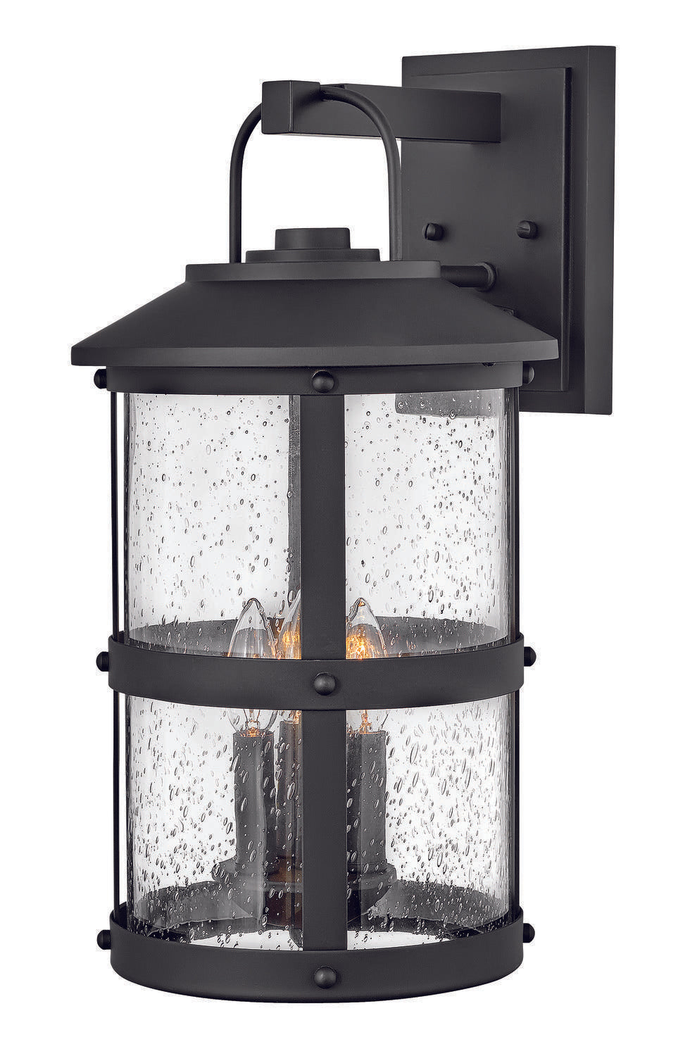 Hinkley OUTDOOR LAKEHOUSE Large Wall Mount Lantern 2685 Outdoor l Wall Hinkley Black  