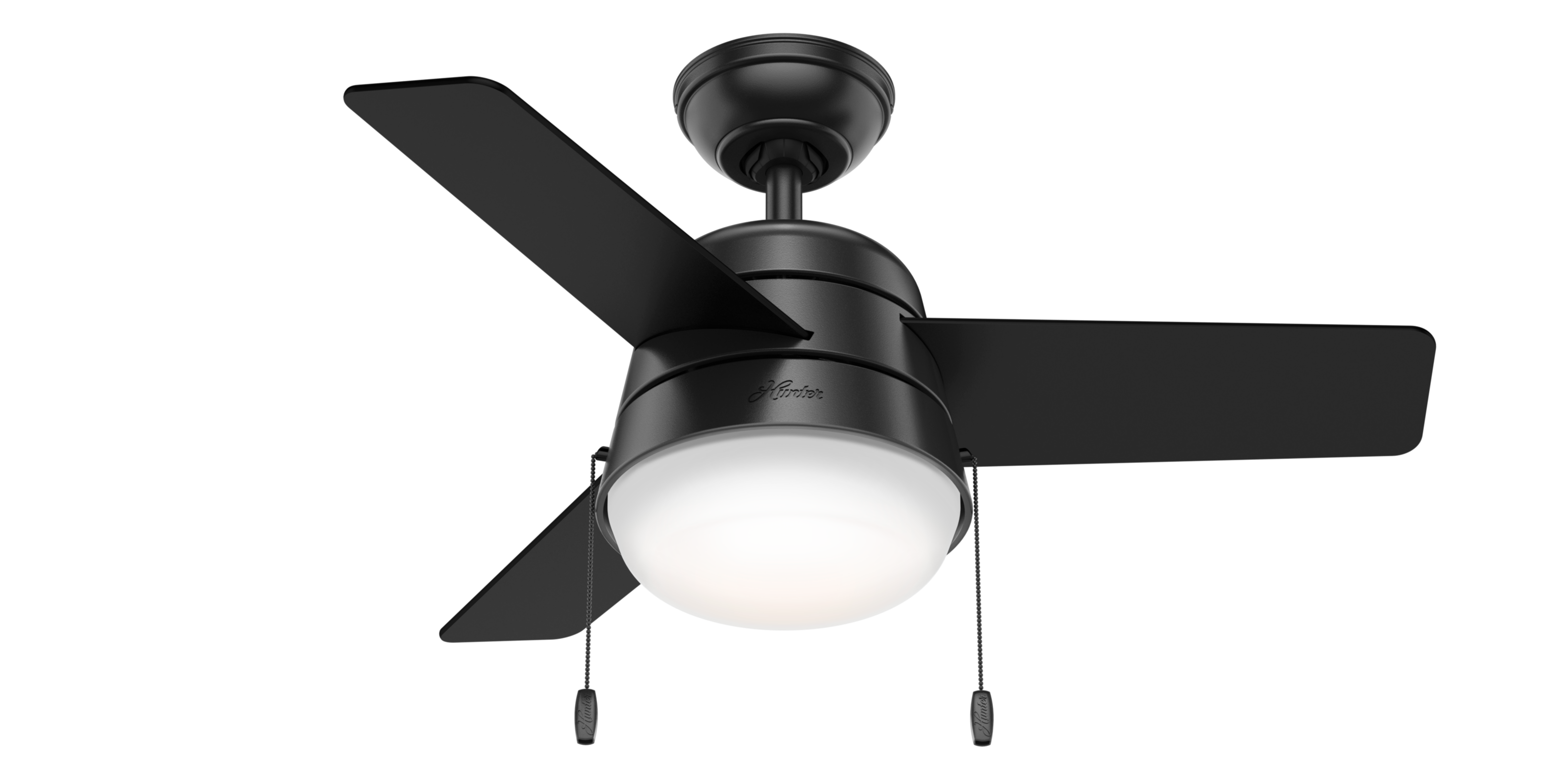 Hunter 36 inch Aker Ceiling Fan with LED Light Kit and Pull Chain Ceiling Fan Hunter   