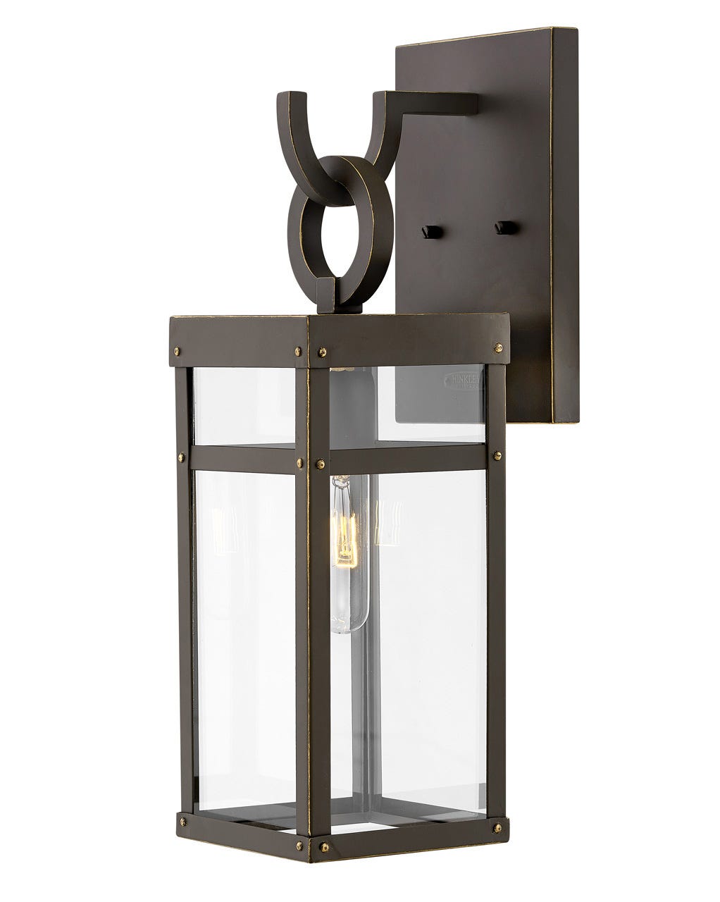 OUTDOOR PORTER Wall Mount Lantern Outdoor l Wall Hinkley Oil Rubbed Bronze 7.25x6.0x18.5 