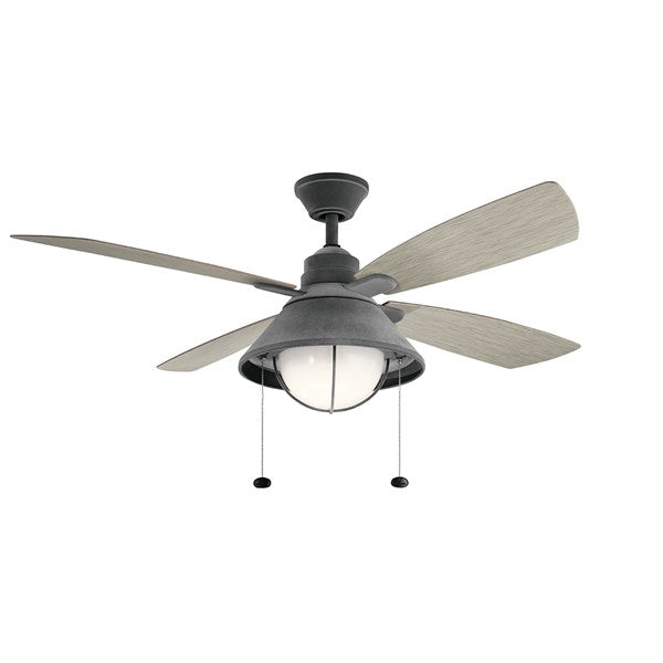 Kichler 54 Inch Seaside Fan LED 310181 Ceiling Fan Kichler Weathered Zinc  
