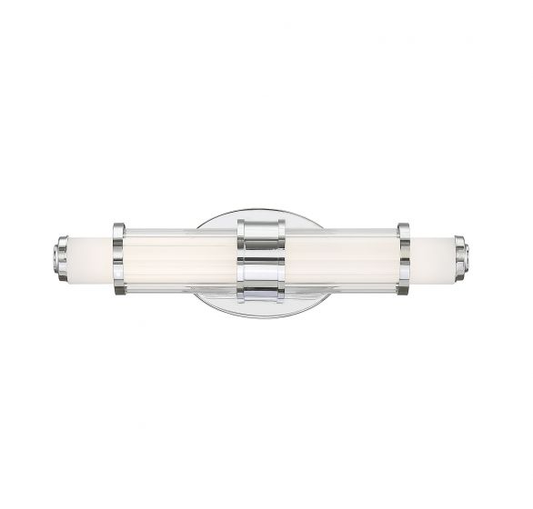 Savoy House Delaney Classic LED Vanity Small Wall Light Fixtures Savoy House Chrome  