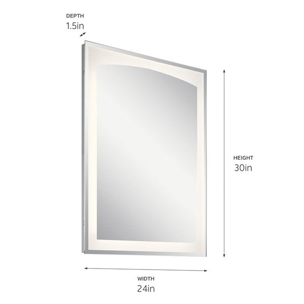 Kichler Tyan™ 30" LED Vanity Mirror with Etched Glass 86006