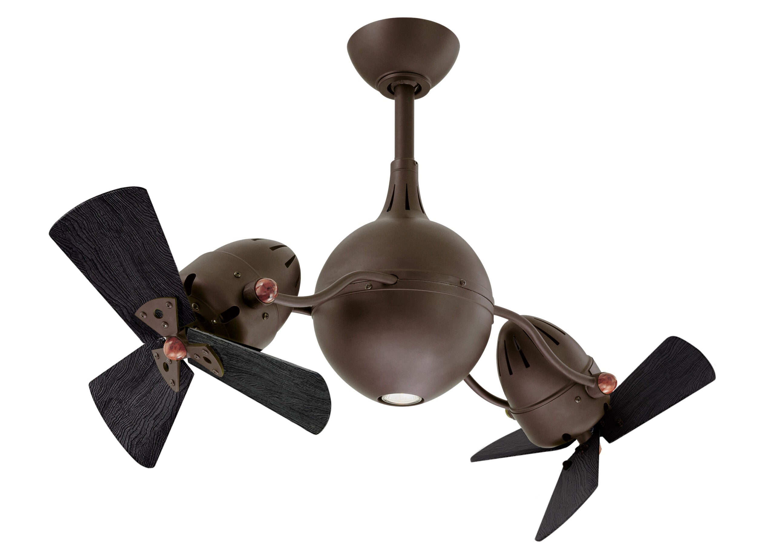 Matthews Fan Company Acqua Rotational Ceiling Fan Ceiling Fan Matthews Fan Company 39" Textured Bronze Matte Black