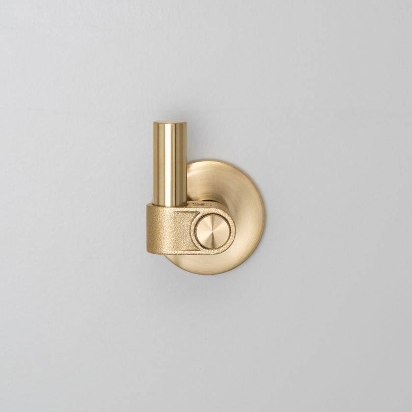 Buster + Punch Cast Hook Hardware Buster + Punch Brass  