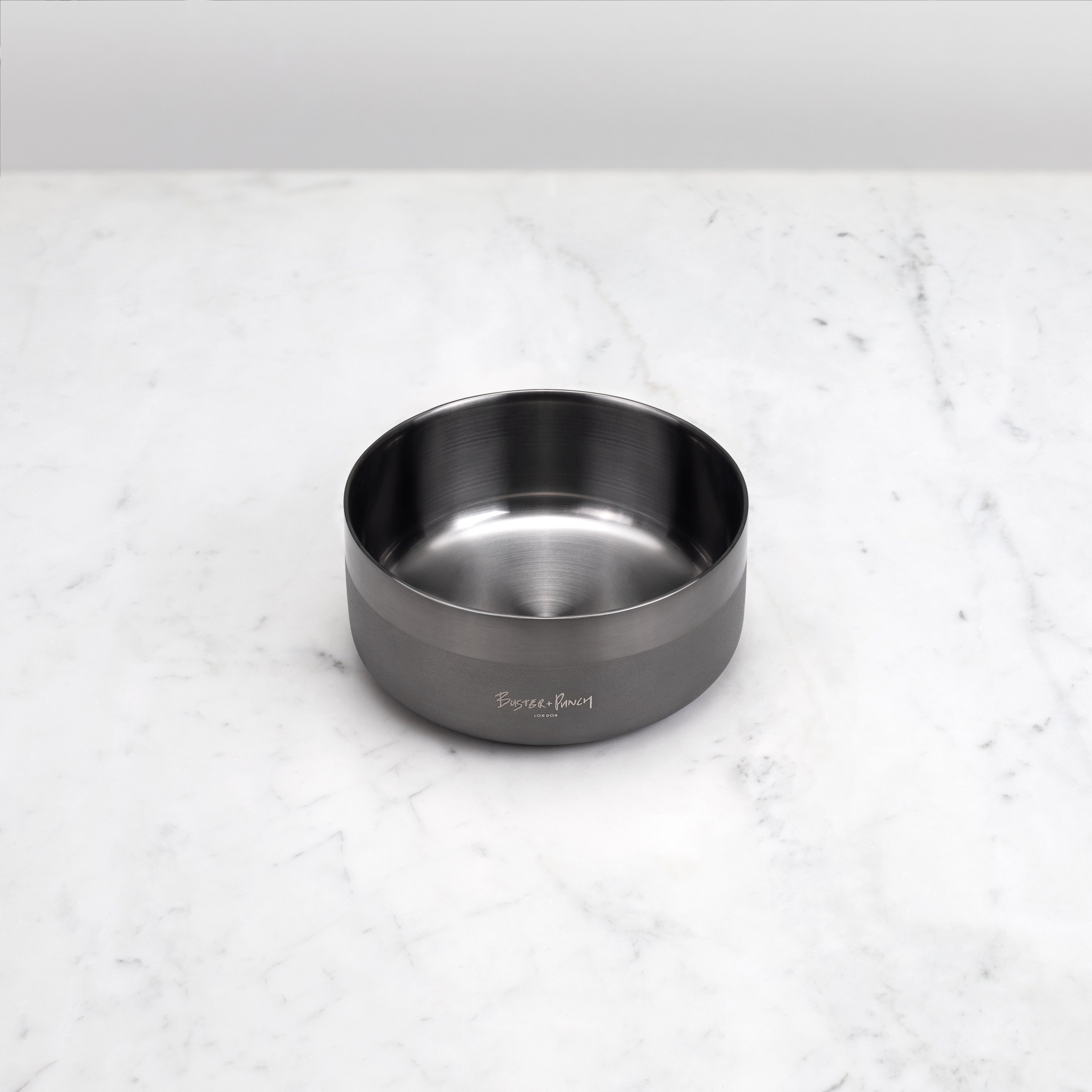Buster + Punch Dog Bowl Pet Accessories Buster + Punch Gun Metal Small - 5.9" 