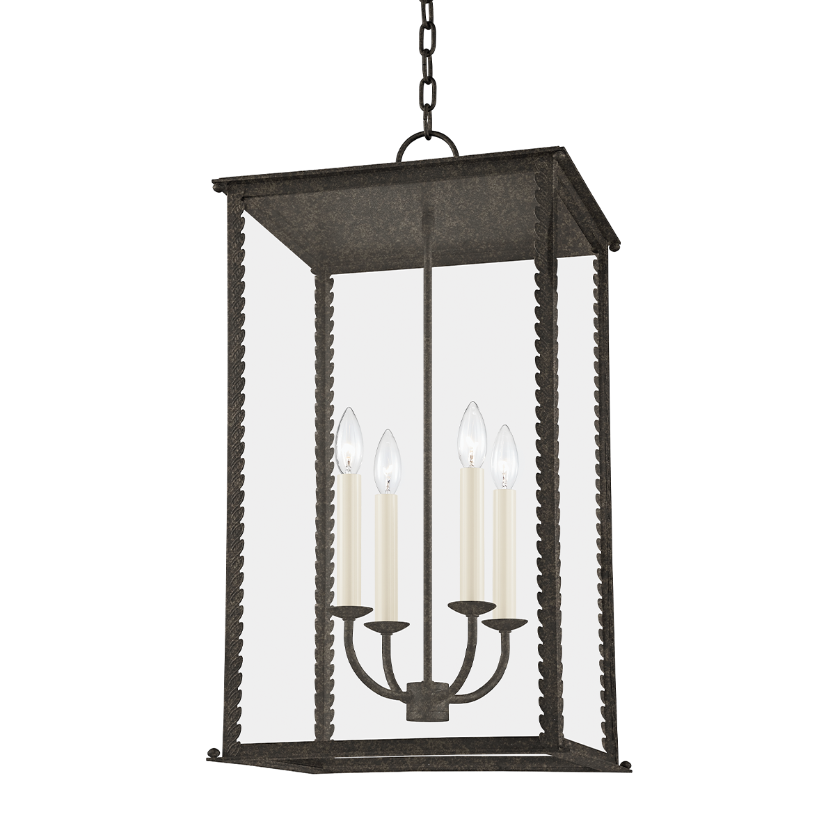 Troy ZUMA 4 LIGHT LARGE EXTERIOR LANTERN F6715 Outdoor l Wall Troy Lighting FRENCH IRON  