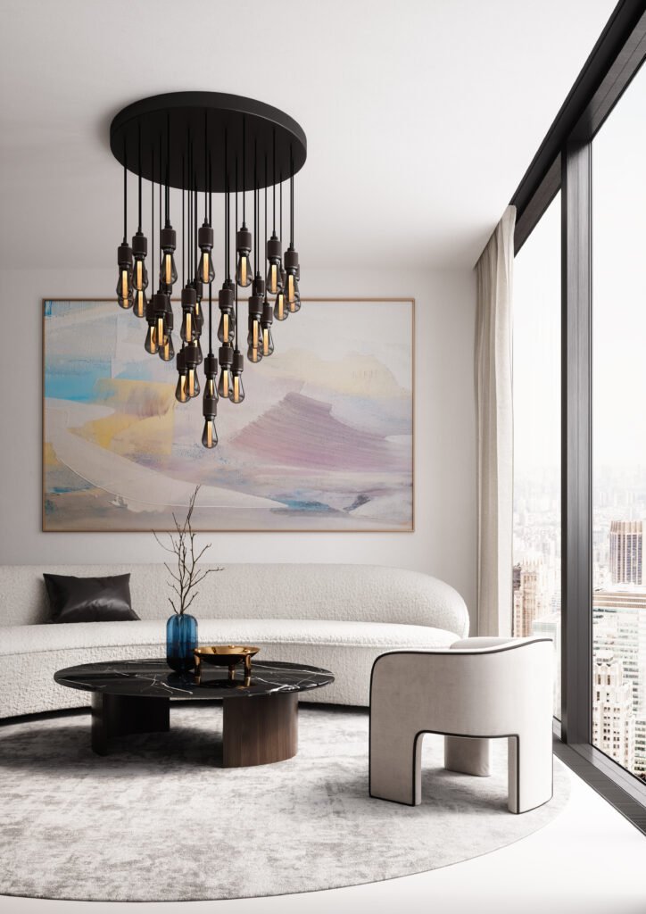 Buster + Punch Heavy Metal Chandelier Chandeliers Buster + Punch Steel 10 Pendants/Surface 