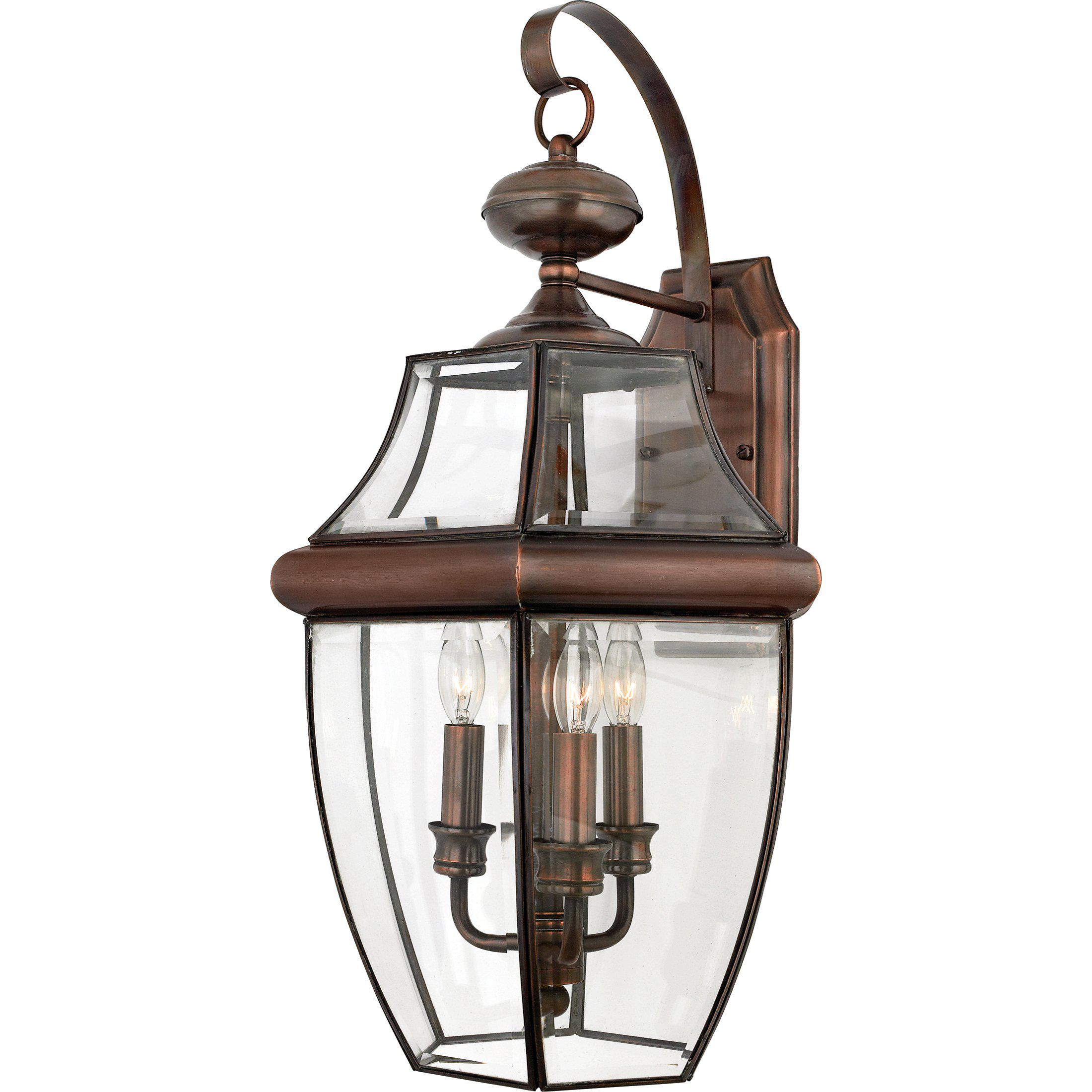 Quoizel  Newbury Outdoor Lantern, XL Outdoor l Wall Quoizel Aged Copper  