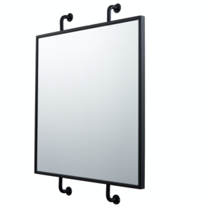 Varaluz Tycho Pipe Mounted Wall Mirror