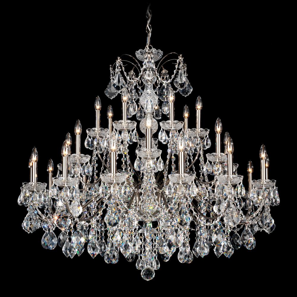 Schonbek Century 28 Light Chandelier with Clear Heritage Crystal 1718