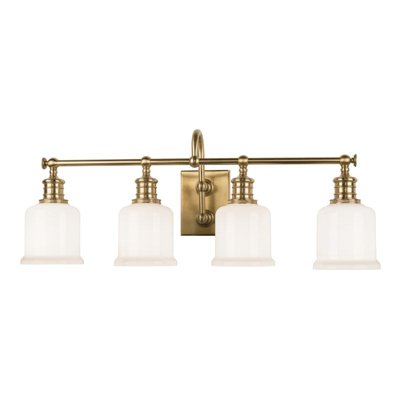 Keswick - 4 LIGHT BATH BRACKET Wall Light Fixtures Hudson Valley Lighting Aged Brass  