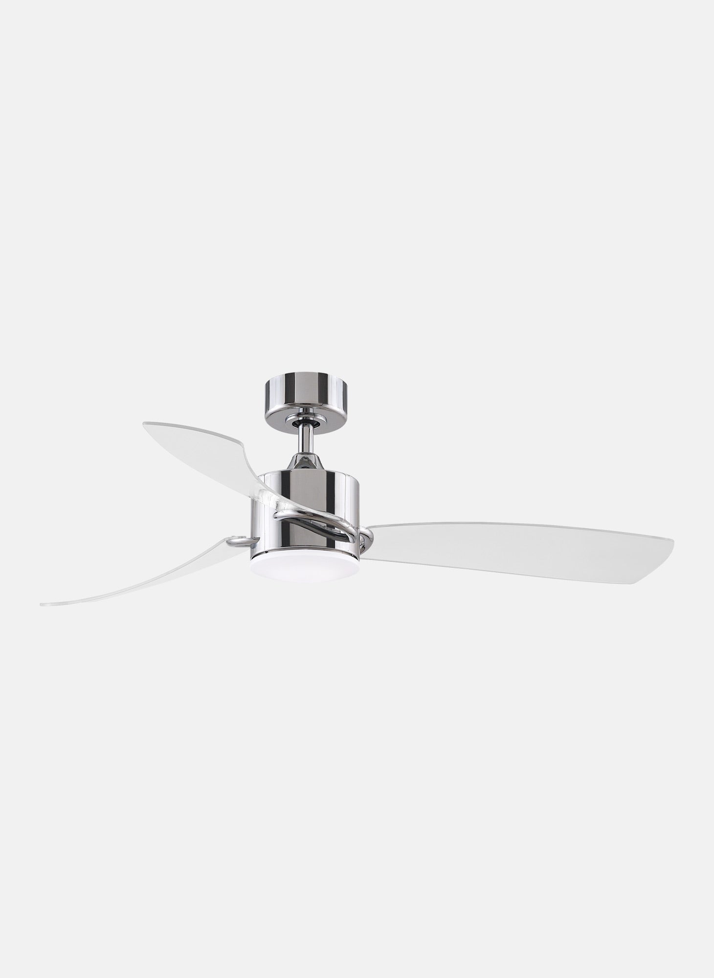 Fanimation SculptAire 52 inch with LED Light Ceiling Fan FP8511 Ceiling Fan Fanimation Chrome with Clear  