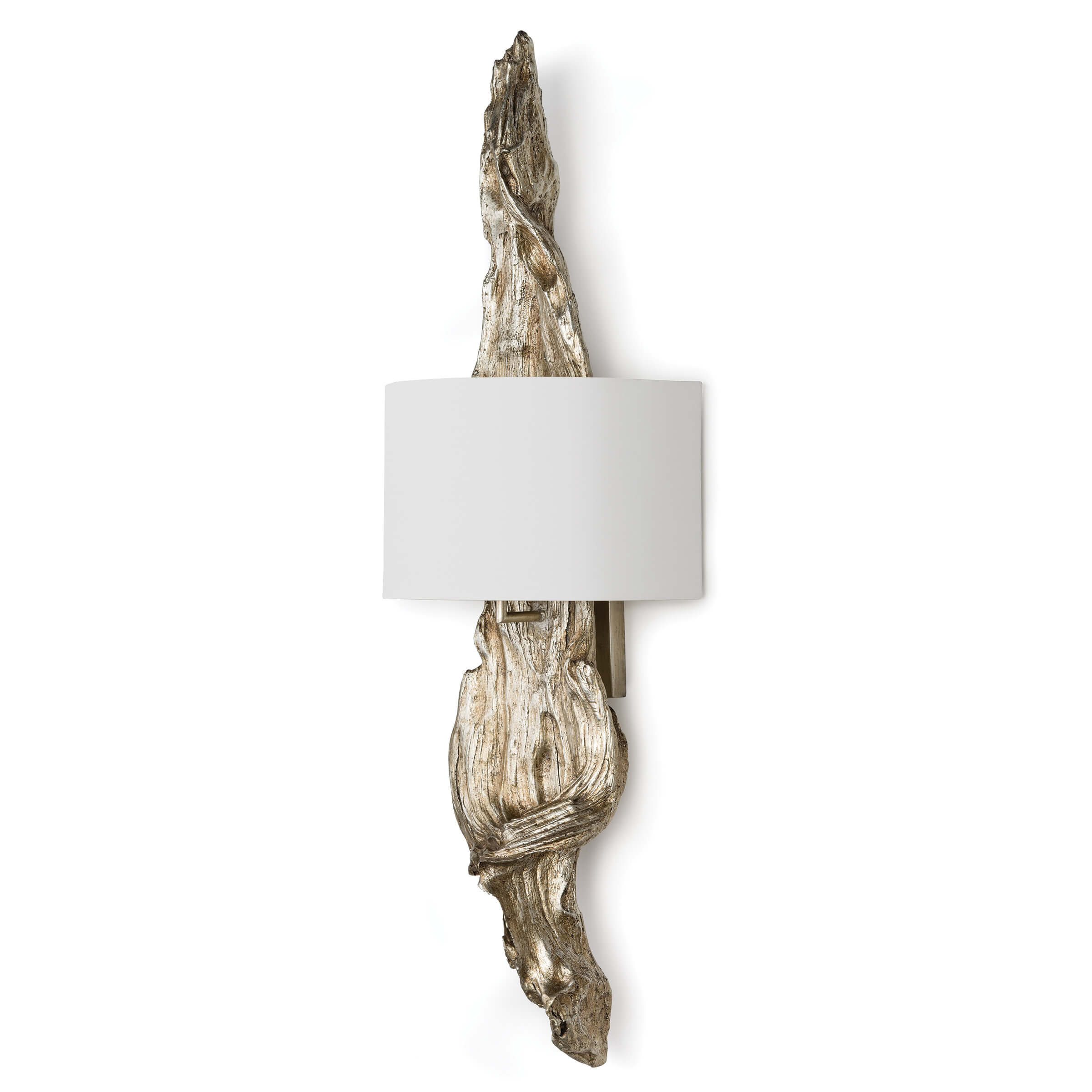 Regina Andrew  Driftwood Sconce (Ambered Silver Leaf) Wall Light Fixtures Regina Andrew Ambered Silver Leaf  