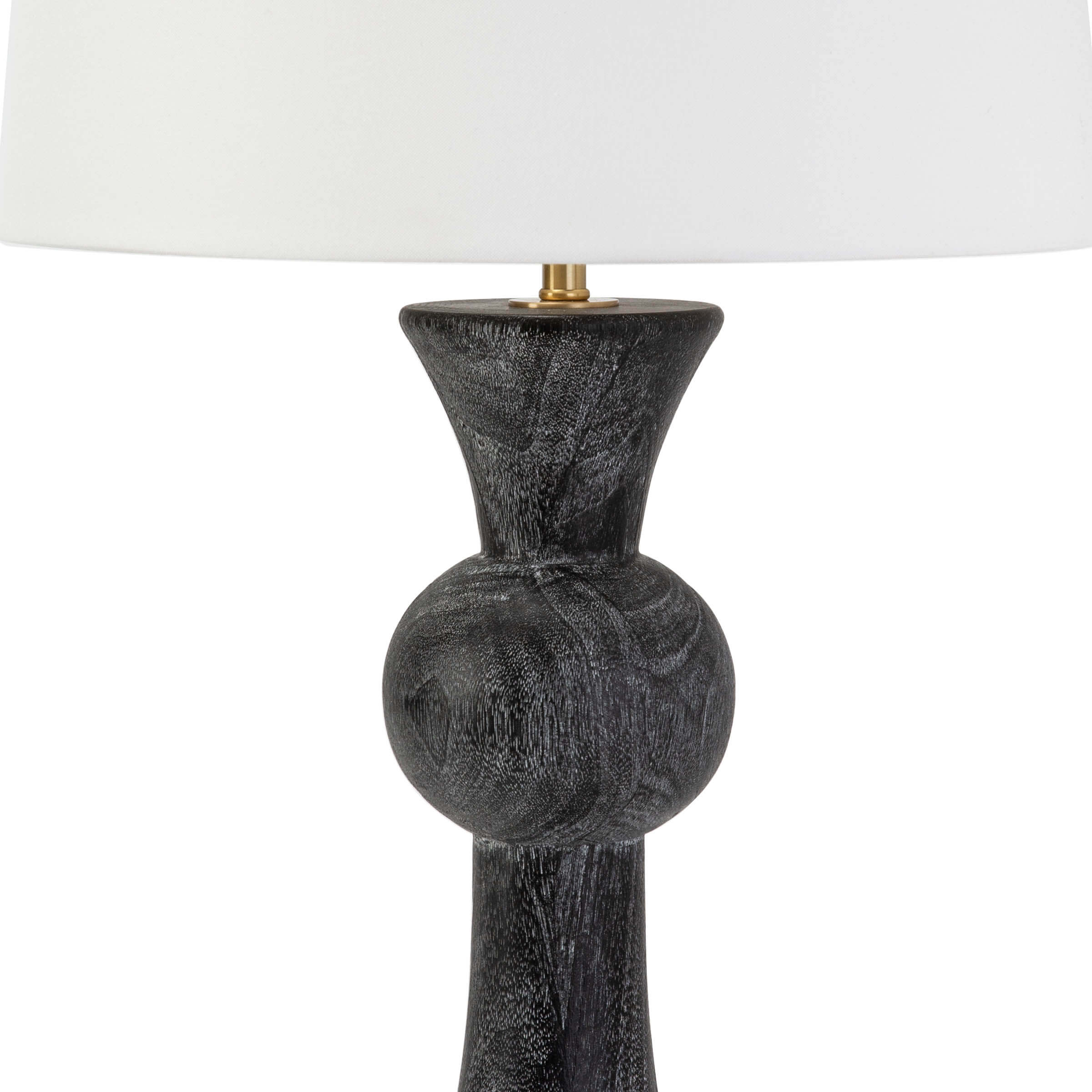 Regina Andrew  Vaughn Wood Table Lamp (Limed Oak) Lamp Regina Andrew   