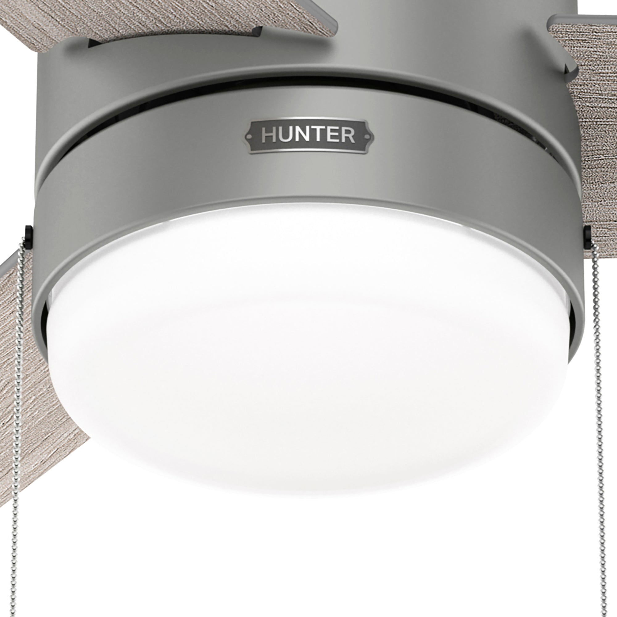 Hunter 52 inch Brunner Low Profile Ceiling Fan with LED Light Kit and Pull Chain Ceiling Fan Hunter   