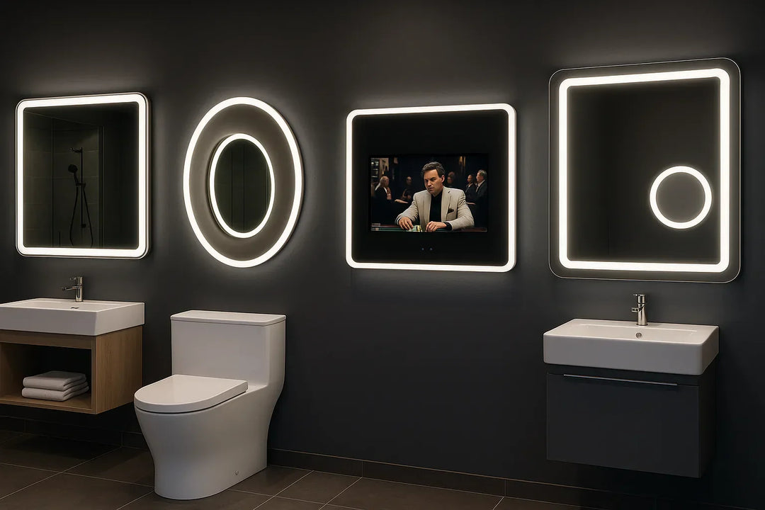 New LED Mirror Display at Lighting Gallery – Electric MIrror, Eurofase & More