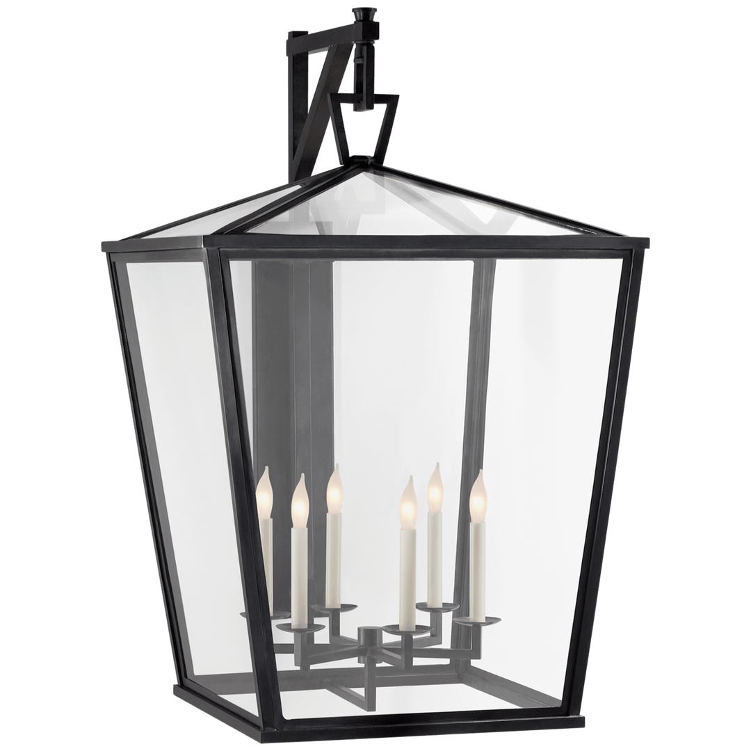 Visual Comfort Darlana Grande Bracketed Outdoor Wall Lantern in Bronze - Chapman & Myers