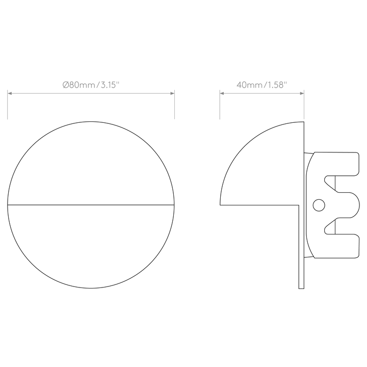 Astro Lighting Tivola LED 1338012 dimension diagram