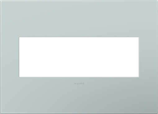 Legrand adorne Pale Blue 3-Gang wall plate