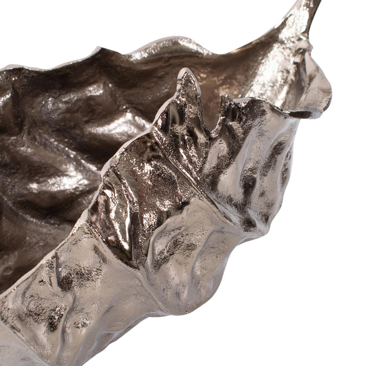 Howard Elliott Aspen Leaf Cast Aluminum Bowl