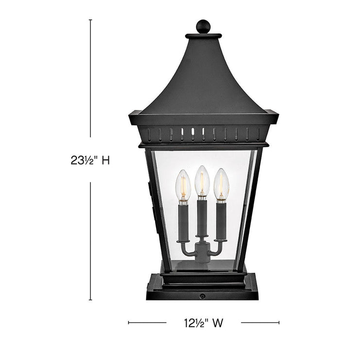 Hinkley Chapel Hill Outdoor Pier Mount Lantern