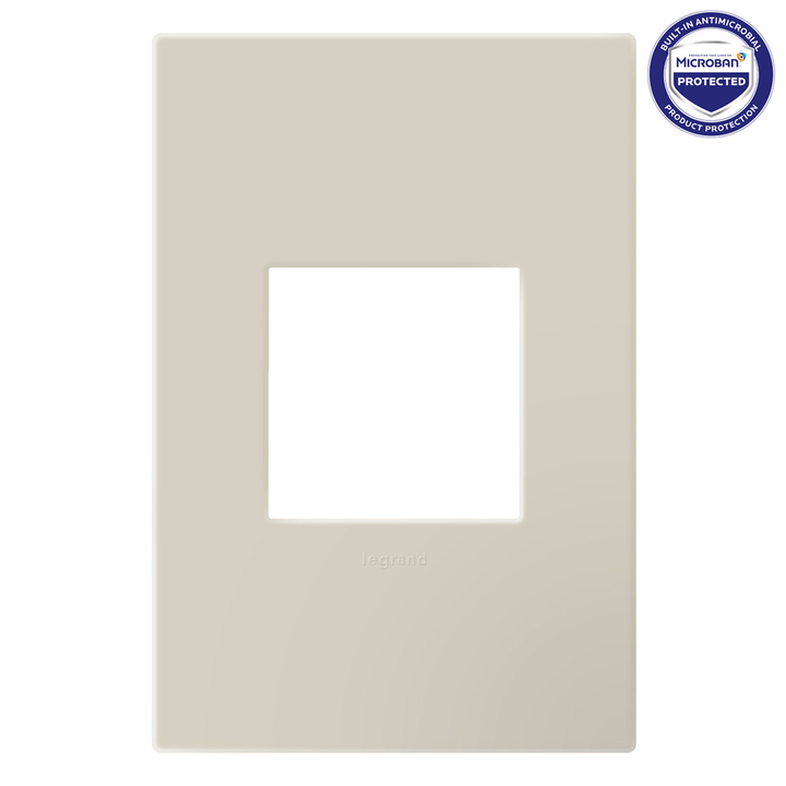 Legrand adorne Oatmeal 1-Gang + wall plate