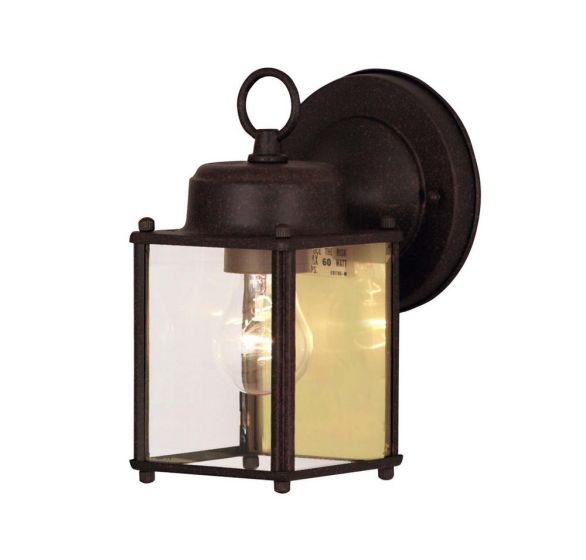 Savoy House Exterior Collections Outdoor | Wall Lantern Outdoor | Wall Lantern Savoy House 4.75x4.75x7.88 Bronze Clear Glass