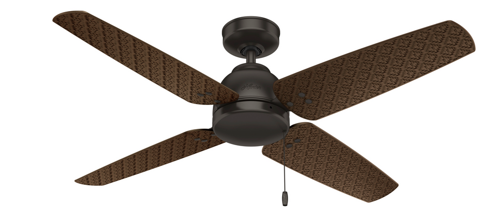 Hunter 52 inch Sunnyvale Damp Rated Ceiling Fan and Pull Chain Indoor Ceiling Fans Hunter   