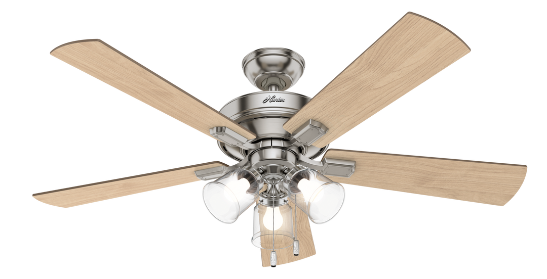 Hunter 52 inch Crestfield Ceiling Fan with LED Light Kit and Pull Chain