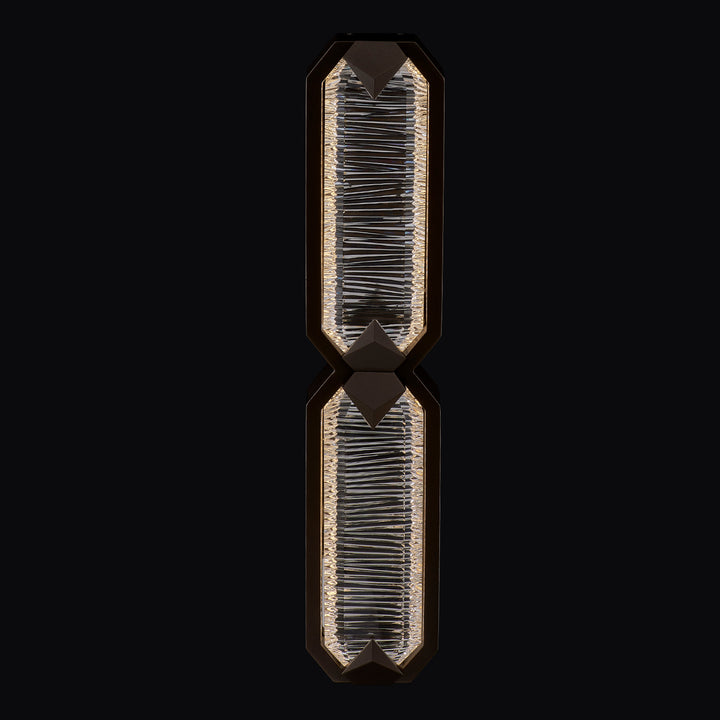 Allegri Crystal Carato 2-Light Outdoor LED Wall Sconce
