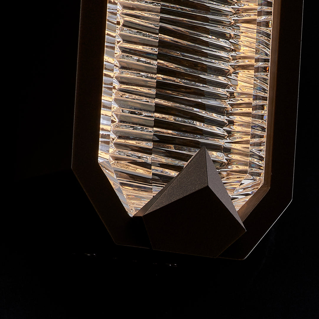Allegri Crystal Carato 2-Light Outdoor LED Wall Sconce