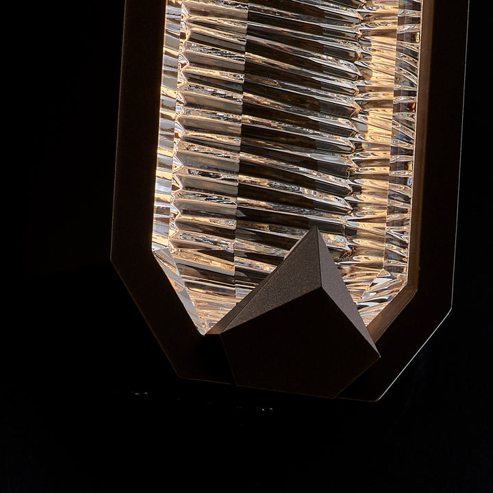 Allegri Crystal Carato 2-Light Outdoor LED Wall Sconce