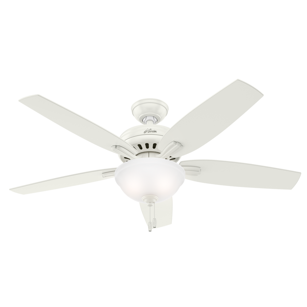 Hunter 52 inch Newsome Ceiling Fan with LED Light Kit and Pull Chain Indoor Ceiling Fans Hunter   