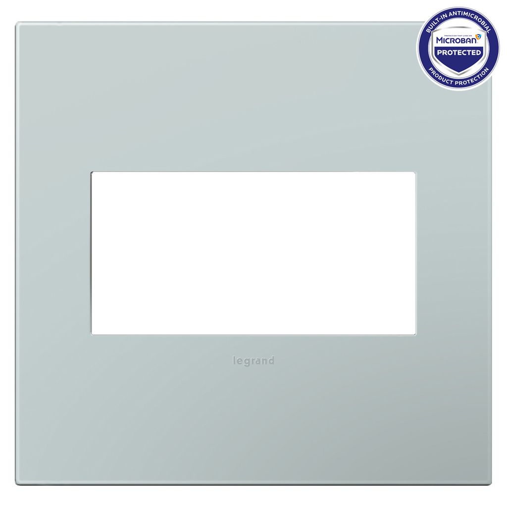Legrand adorne Pale Blue 2-Gang wall plate