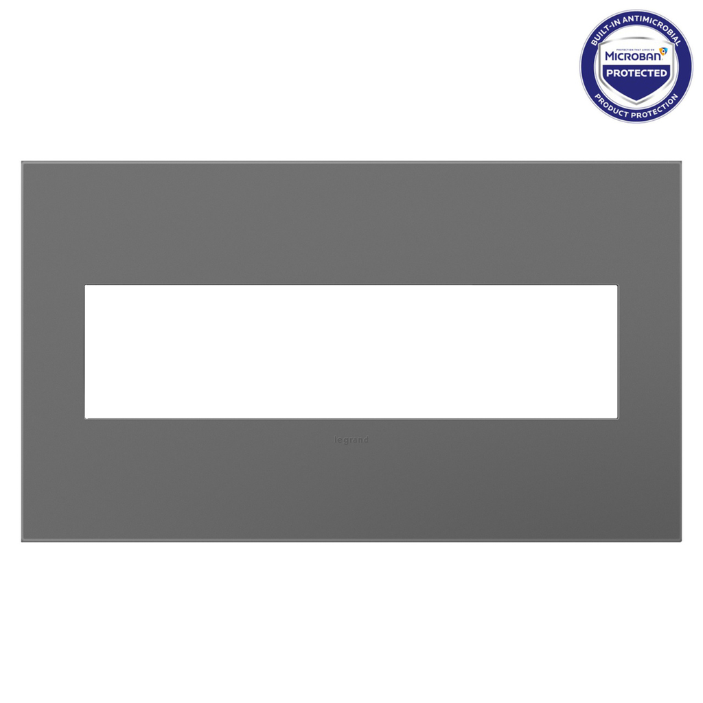 Legrand adorne Magnesium 4-Gang wall plate